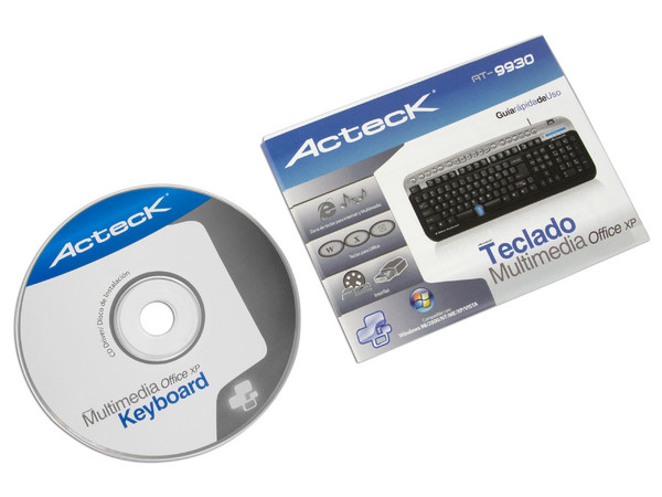 Teclado Acteck Multimedia Office XP con conector y puerto USB