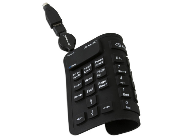 Teclado Numérico Acteck Flexible, USB