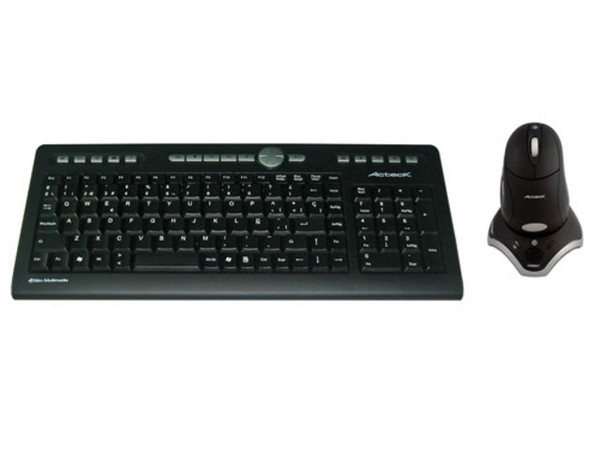 Teclado y Mouse inalámbrico Slim Acteck AT-SLX500RF, USB. Color Negro