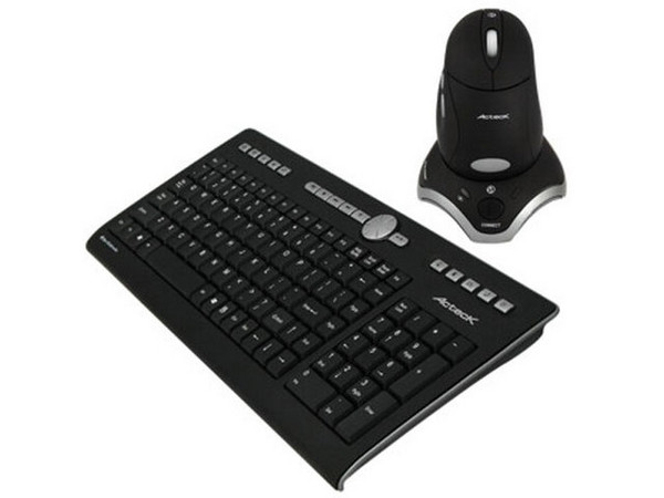 Teclado y Mouse inalámbrico Slim Acteck AT-SLX500RF, USB. Color Negro