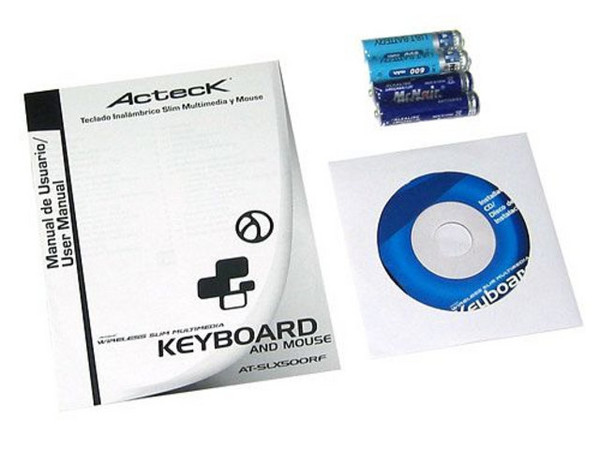 Teclado y Mouse inalámbrico Slim Acteck AT-SLX500RF, USB