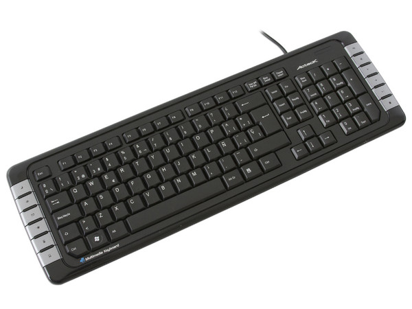 Teclado Acteck Multimedia, USB. Color Negro