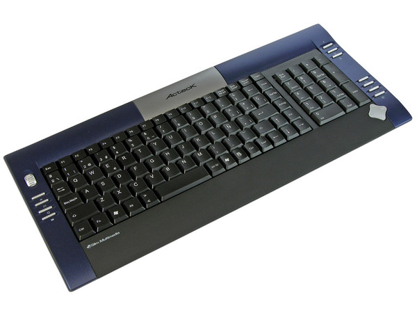 Teclado y Mouse inalámbrico Slim Acteck AT-SLX700RF, USB. Color Azul