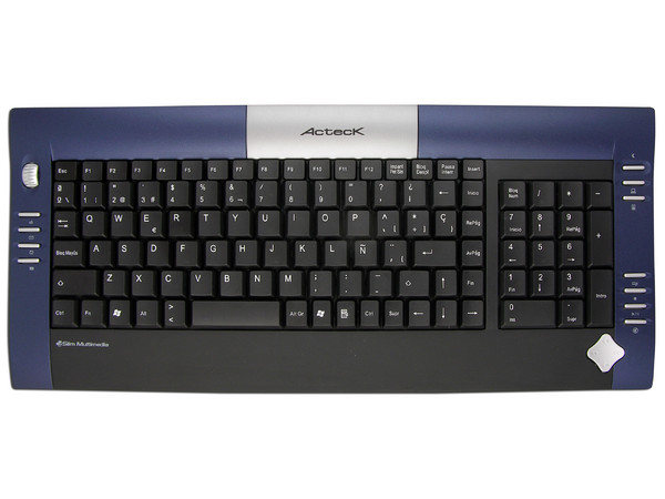 Teclado y Mouse inalámbrico Slim Acteck AT-SLX700RF, USB. Color Azul