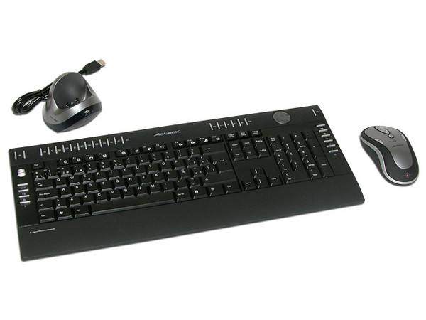 Teclado y Mouse inalámbrico Slim Acteck AT-SLX900RF, USB. Color Negro