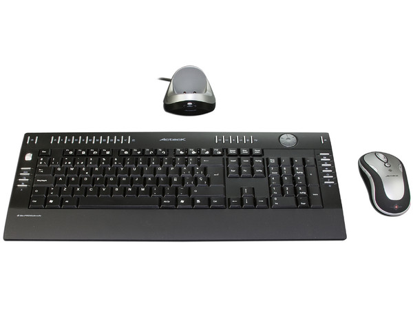 Teclado y Mouse inalámbrico Slim Acteck AT-SLX900RF, USB. Color Negro