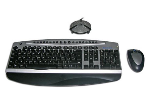 Teclado y Mouse inalámbrico OfficeXP Acteck AT-8820RF, USB+PS/2