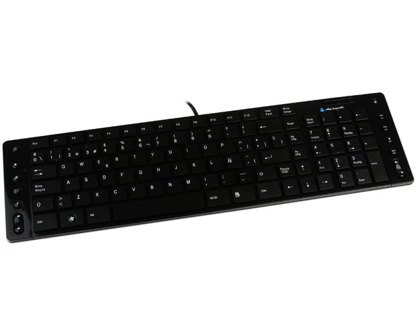 Teclado Acteck Ultra Slim Multimedia, USB. Color Negro