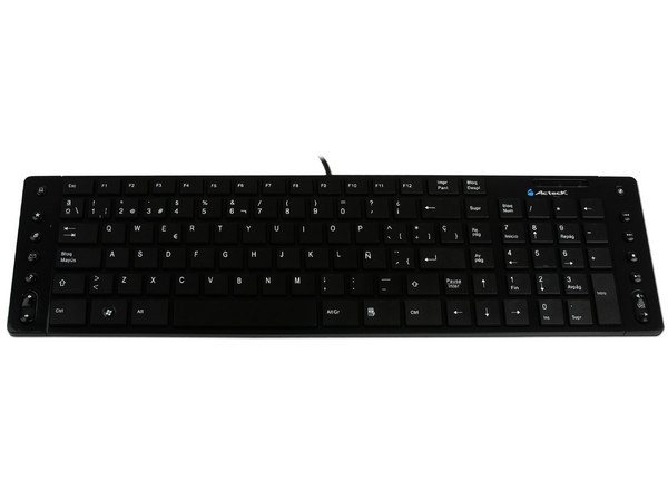 Teclado Acteck Ultra Slim Multimedia, USB. Color Negro
