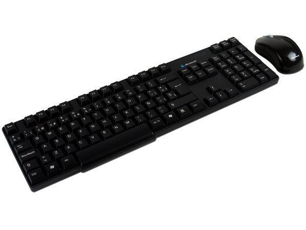 Teclado y Mouse inalámbricos Acteck AT-DSK550RF. Color Negro