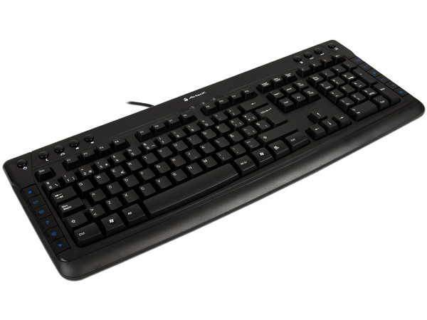 Teclado Acteck Slim Multimedia SLX-850, USB. Color Negro