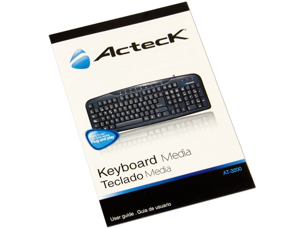 Teclado Acteck Media AT-3200, USB. Color Negro.
