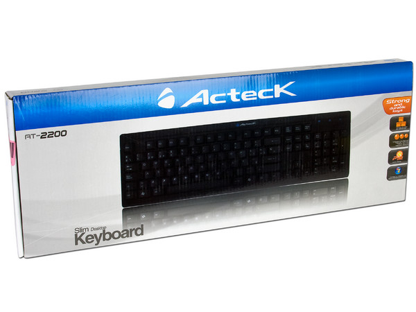 Teclado Acteck Slim Desktop, PS/2. Color Negro