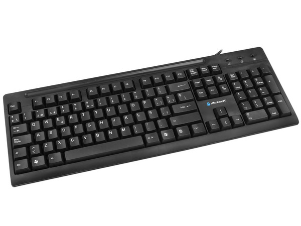 Teclado Acteck AT-2700 Slim Pro Desktop, USB. Color Negro