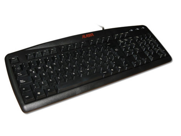 Teclado Alaska PS/2 en Español, Color Negro