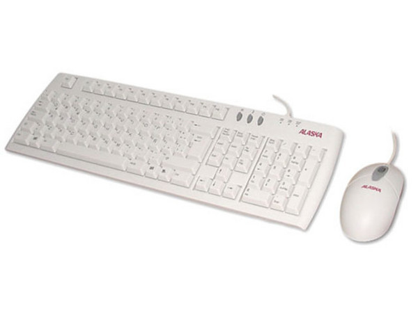 Paquete de Teclado y Ratón Optico Alaska. Interfase PS/2