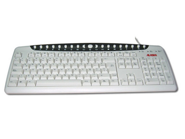 Teclado en Español Alaska Multimedia, PS/2.