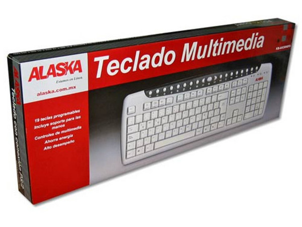 Teclado en Español Alaska Multimedia, PS/2.