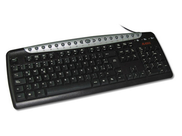 Teclado en Español Alaska Office, PS/2, Color Negro con Plateado
