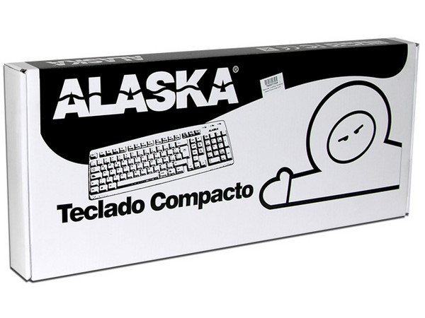 Teclado Alaska 660SP-PS2 en Español, PS/2. Color Negro