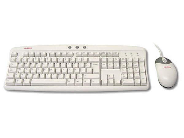 Paquete de Teclado y Mouse Optico marca Alaska