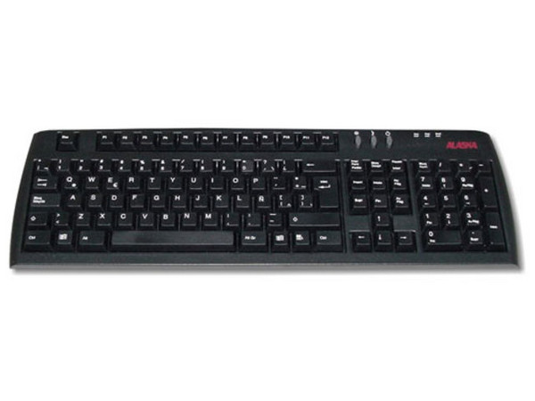 Teclado Alaska Scorpius KII en Español, Color Negro, PS/2