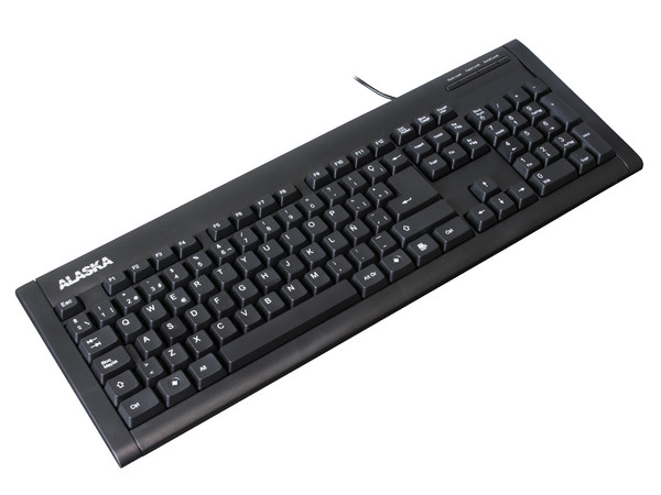 Teclado Alaska USB, Color Negro.
