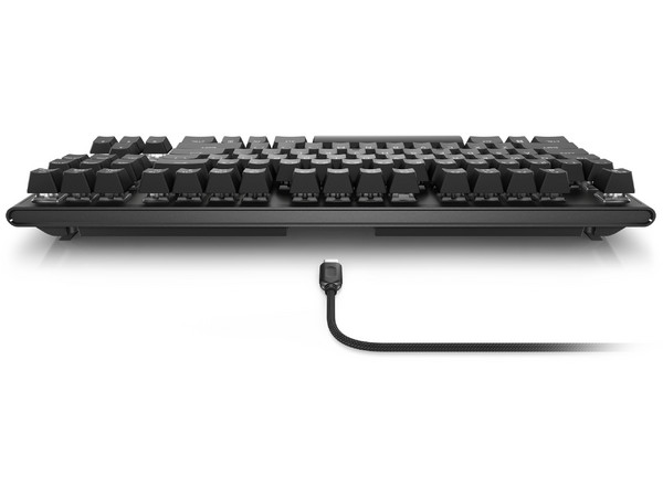 Teclado Mecánico Gamer Alienware AW420K, Iluminación RGB, Switch Cherry MX Red, USB, Versión en Ingles, Color Negro.