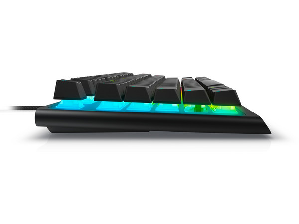 Teclado Mecánico Gamer Alienware AW420K, Iluminación RGB, Switch Cherry MX Red, USB, Versión en Ingles, Color Negro.
