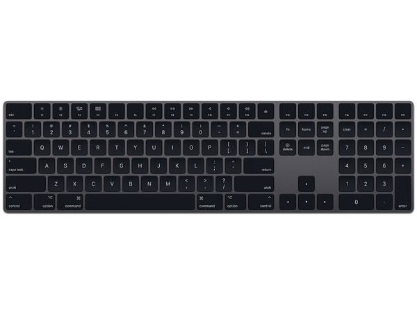 Teclado Apple Magic Keyboard con teclado numérico (Versión en Inglés). Color Gris Espacial.