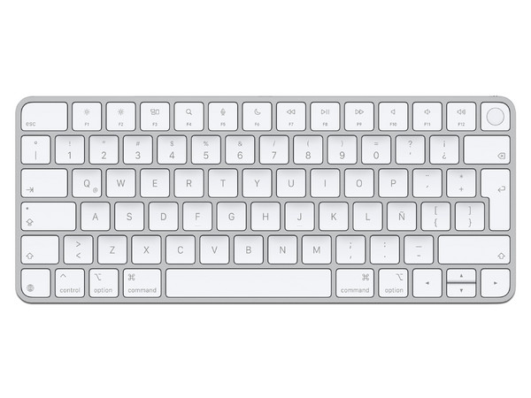 Teclado Apple Magic Keyboard Touch ID, Bluetooth, Color Blanco.