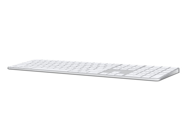 Teclado Apple Magic Keyboard Touch ID, Bluetooth, Ingles, Teclado Numérico, Color Blanco.