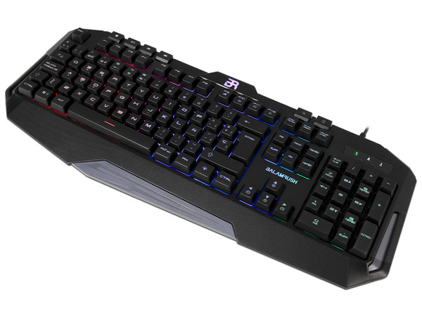 Teclado Gamer Gunfire Balam Rush, USB, LED con Retroalimentación de 3 colores, Color Negro.