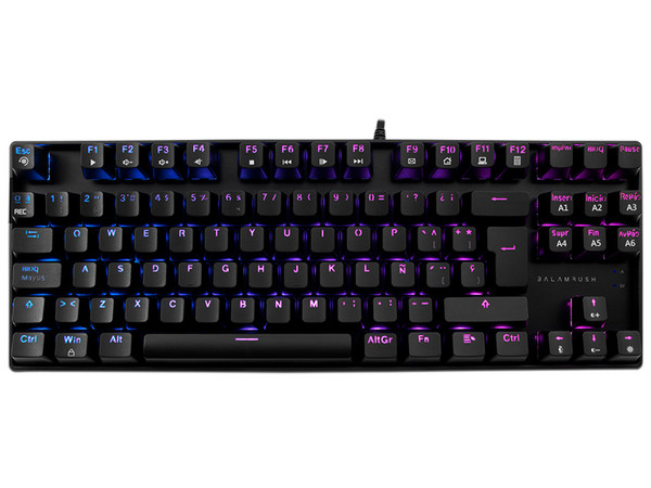Teclado Gamer Mecánico Balam Rush GK560, Switch Azul, USB. Color Negro.