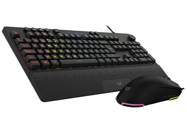 Kit Teclado y Mouse Gamer Balam Rush Squad Master Pro KTM777, Membrana, USB, Iluminación RGB, 24 teclas Anti Ghosting, Mouse de 6 Botones a 12800 Dpi. Color Negro.