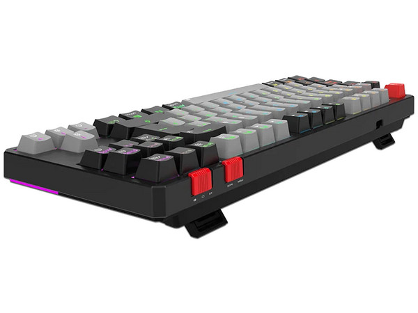 Teclado Gamer Inalámbrico Balam Rush LEVEL PRO GK990, Switch Red OUTEMU, RGB, Bluetooth 5.0, Gris/Negro.