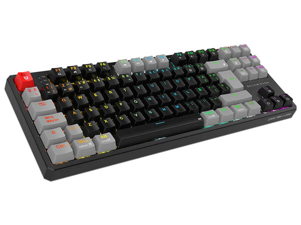 Teclado Mecánico Inalámbrico Gamer Balam Rush Level Pro GK990, Switch Outemu Red, Receptor USB, Bluetooth, Color Negro.