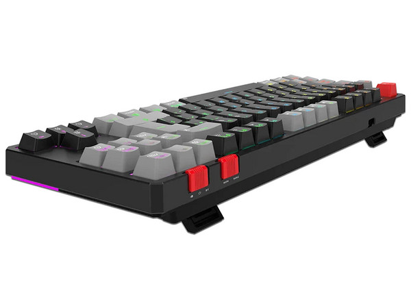 Teclado Mecánico Inalámbrico Gamer Balam Rush Level Pro GK990, Switch Outemu Red, Receptor USB, Bluetooth, Color Negro.