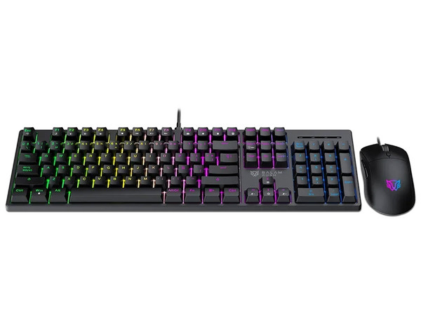 Kit Teclado y Mouse Gamer Balam Rush Fusion Vanguard CKG690 RGB, Alámbrico, USB Tipo A. Color Negro. (Versión en Español).
