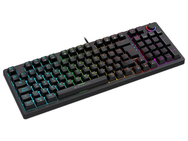 Teclado Gamer Mecánico Balam Rush Dominate X Pro GK777, Iluminación RGB, Switch Rojo, USB Tipo A. Color Negro. (Versión en Español).