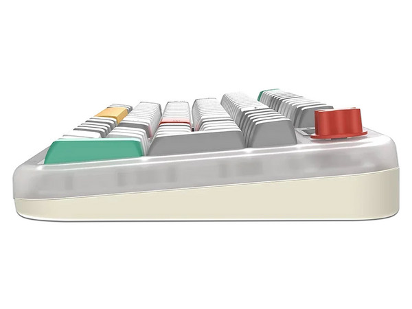 Teclado Inalámbrico Gamer Balam Rush Warstrike Frost KG500FI, Retroiluminación RGB, 26 Teclas Anti-ghosting, Receptor USB, Bluetooth 5.4. Color Blanco. (Versión en Español).