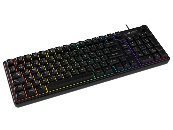 Teclado Gamer Balam Rush Balrak Pro KG490, Retroiluminación RGB, 19 Teclas Anti-ghosting, USB. Color Negro. (Versión en Español).