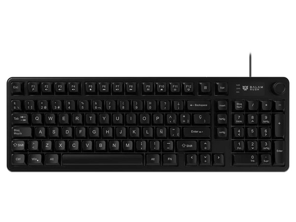 Teclado Gamer Balam Rush Balrak Pro KG490, Retroiluminación RGB, 19 Teclas Anti-ghosting, USB. Color Negro. (Versión en Español).