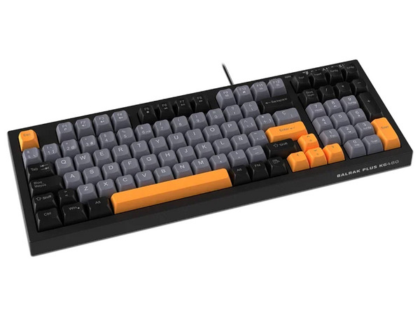 Teclado Gamer Balam Rush Balrak Plus KG480, Retroiluminación RGB, 19 Teclas Anti-ghosting, USB. Color Negro. (Versión en Español).