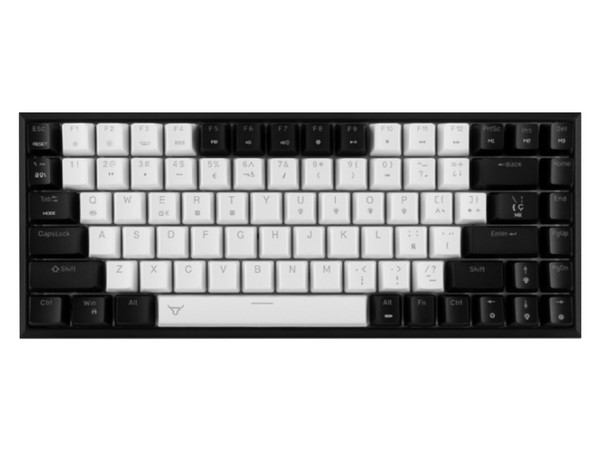 Teclado Mecánico Gamer Batauro Boskar, RGB, Wi-Fi, Bluetooth, USB, Switch Blue. Color Negro.