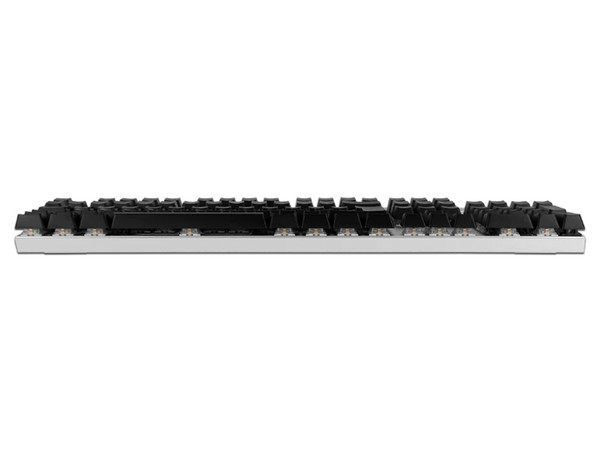 Teclado Mecánico Gamer Batauro Beliarde, Iluminación RGB, USB, Español, Switch Blue. Color Blanco.