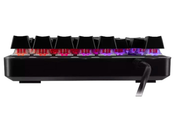 Teclado Mecánico Gamer Batauro Nelore NRL-100-GRD, de Una Mano, con Reposa Muñecas, Retroiluminación RGB. Color Negro.