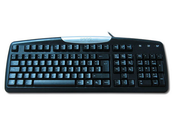 Teclado BenQ en Español, PS/2. Color Negro