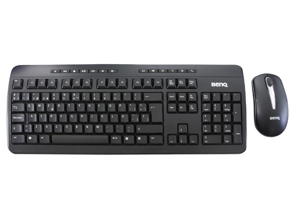 Teclado y Mouse Inalámbricos Benq X805, Español, USB/PS2, Color Negro.