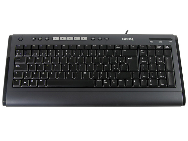 Teclado Benq I300 Multimedia Ultra-Slim, USB/PS2, Color Negro.